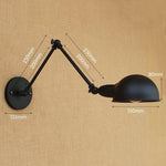 Adjustable Swing Long Arm Wall Light Vintage Home Lighting Loft Industrial Wall Lamp LED Wall Sconce Lampen Appliqued Murales Marie Antonette Type H 