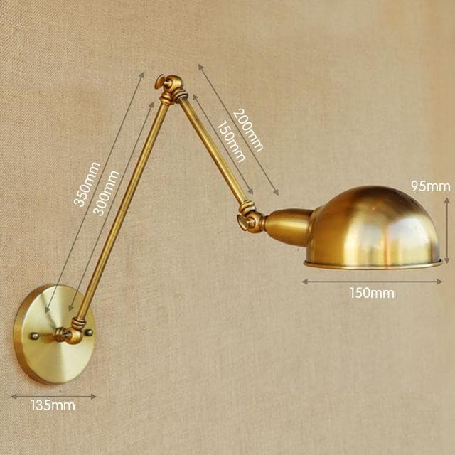 Adjustable Swing Long Arm Wall Light Vintage Home Lighting Loft Industrial Wall Lamp LED Wall Sconce Lampen Appliqued Murales Marie Antonette Type I 