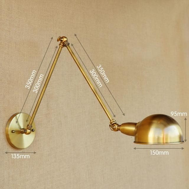 Adjustable Swing Long Arm Wall Light Vintage Home Lighting Loft Industrial Wall Lamp LED Wall Sconce Lampen Appliqued Murales Marie Antonette Type N 