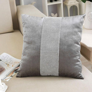 Decorative Pillow Case Flannel Diamond Patckwork Modern Simple Throw Cover Pillowcase Party Hotel Home Textile 45cm*45cm Marie Antonette 