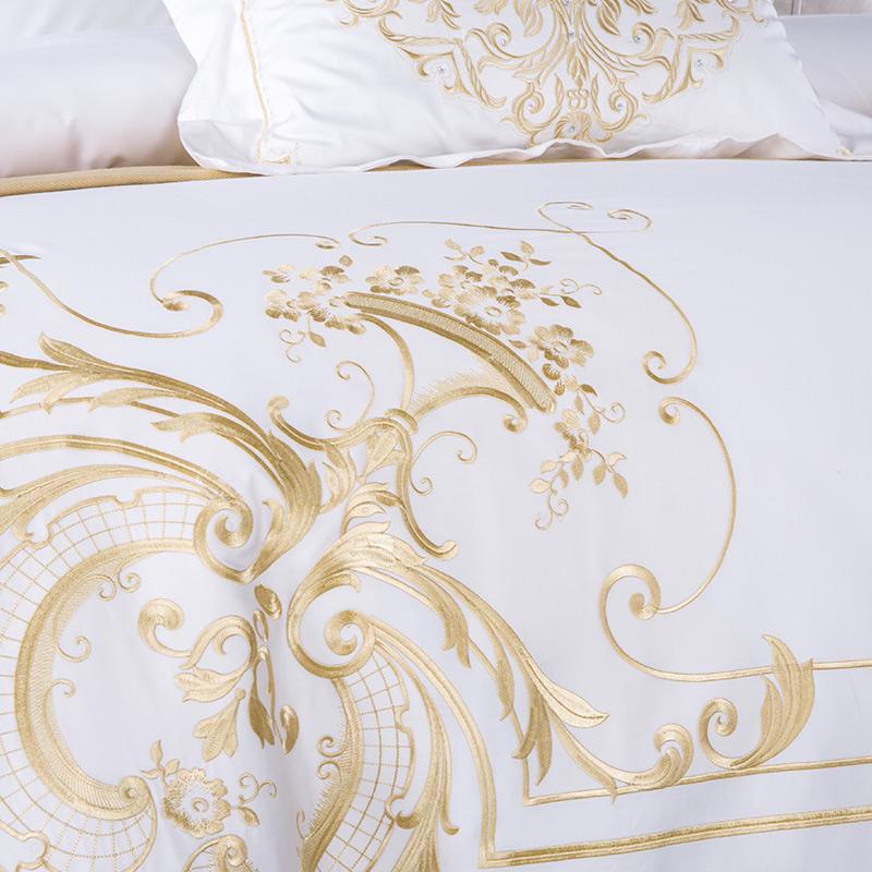 Broderie Royale Egyptian Sheets Marie Antonette 