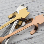 Cute Cat Teaspoons Stainless Steel Cartoon Cat spoons Creative Ice Cream Dessert Long Handle Coffee&Tea Spoon Tableware Colors Marie Antonette 