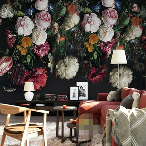 Vintage Flower Mural Wallpaper Marie Antonette 