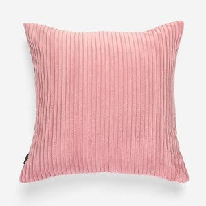 Corduroy Flocking Velvet Cushion Cover marie antonette 45x45cm Pink 