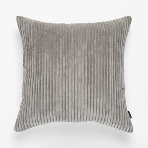 Corduroy Flocking Velvet Cushion Cover marie antonette 45x45cm Light Grey 