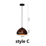 Wind Pendant Marie Antonette model C ST64 40w warm 220v 