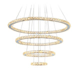 Campbell LED Chandelier marie antonette 4Rings 80 60 40 20cm warm white light 