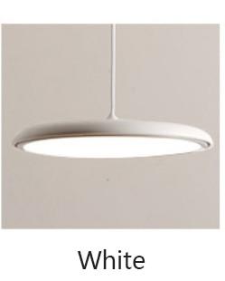 Modern Disk Pendant Marie Antonette WHITE Warm white LED dia25cm