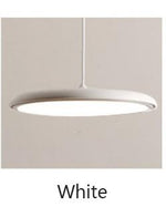 Modern Disk Pendant Marie Antonette WHITE Warm white LED dia25cm