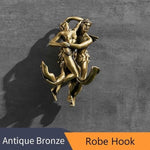 Cupid and Psyche Bronze Marie Antonette Robe Hook China 