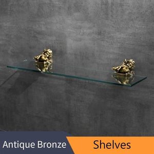 Angelica Bathroom Accessories Marie Antonette Glass Shelf 