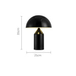 Mushroom Lamp Marie Antonette Black-Small 