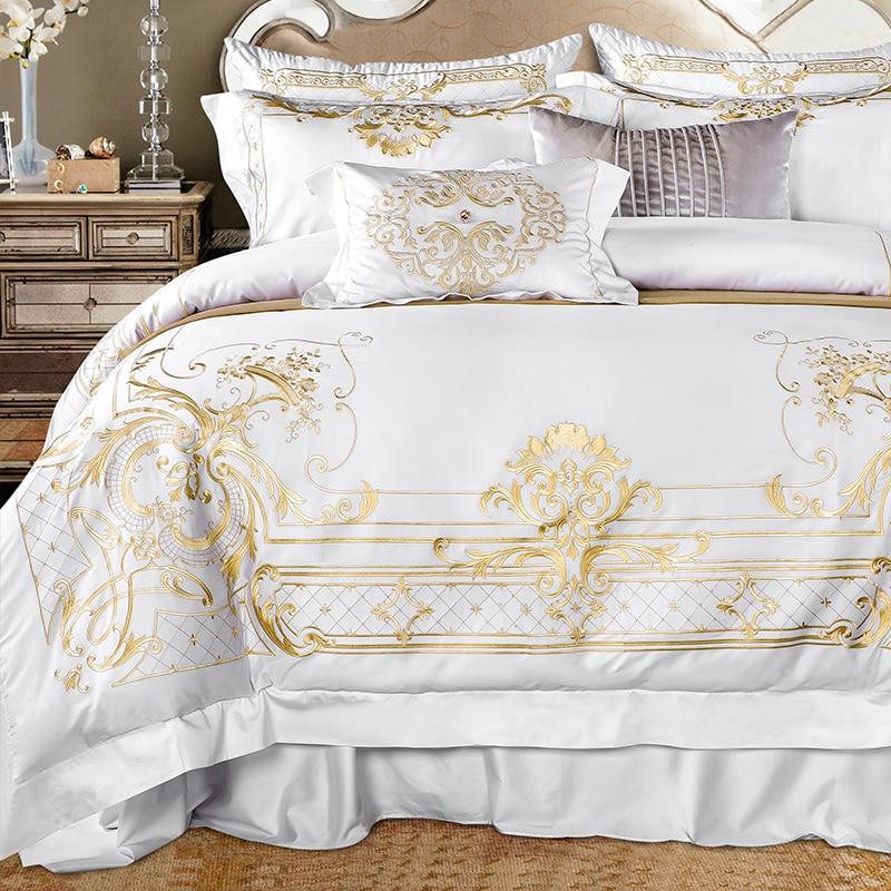 Broderie Royale Egyptian Sheets Marie Antonette 