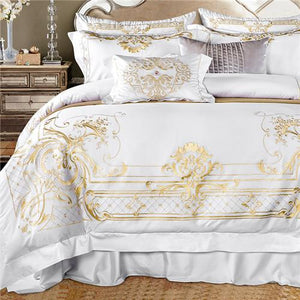 Broderie Royale Egyptian Sheets Marie Antonette Color 1 Queen size 4pcs 