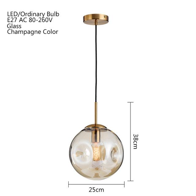 Moon Glass Pendant marie antonette Champagne 