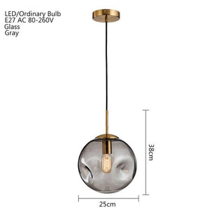 Moon Glass Pendant marie antonette Gray 