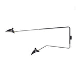 Kovo Swing Arm Lamp Marie Antonette 2 Arms Black 