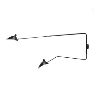 Kovo Swing Arm Lamp Marie Antonette 2 Arms Black 