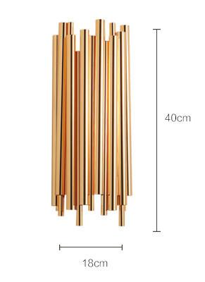 Olivia Chandelier Aluminum Alloy Tube Suspension Luminaire Marie Antonette wall lamp 18x40cm (7.09"x15.75") Warm white 