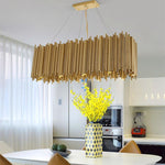 Olivia Chandelier Aluminum Alloy Tube Suspension Luminaire Marie Antonette 