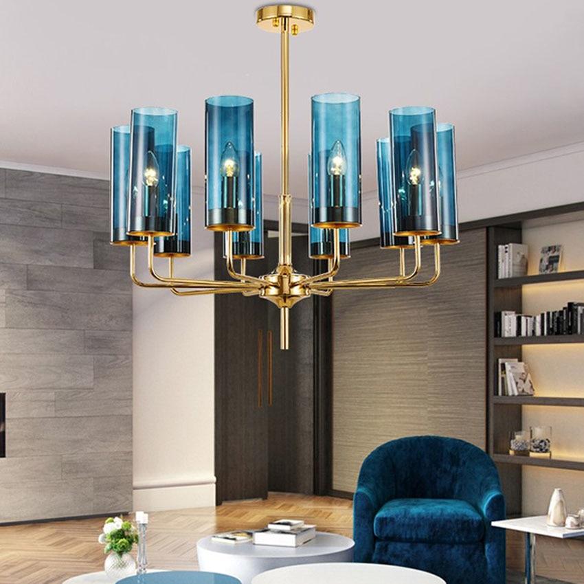 Blue Topaz and Amber Chandelier Marie Antonette 