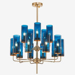 Blue Topaz and Amber Chandelier Marie Antonette 