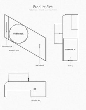 Sherlock Fingerprint + Password Smart Door Lock Marie Antonette 