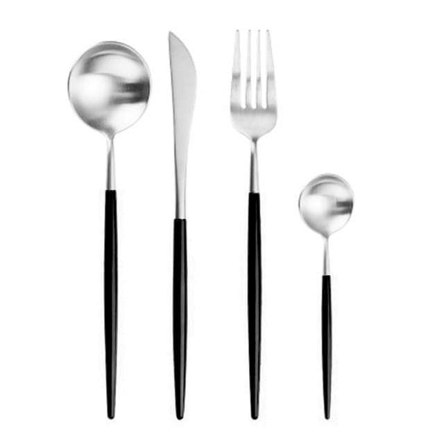 Diana Flatware set marie antonette Black Silver 