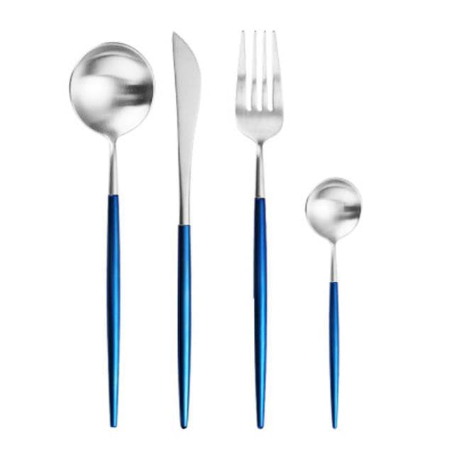 Diana Flatware set marie antonette Blue Silver 