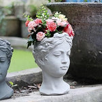 Goddess Floral Crown Marie Antonette light grey 