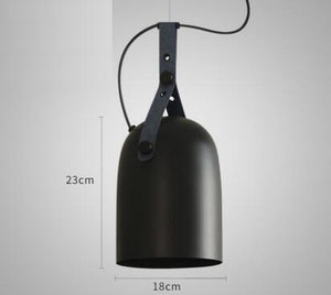 2019 NEW Personality Design Simple American Industrial Style pendant lights Cafe Restaurant Bar Bedroom Leather Girdle lights Marie Antonette 2 