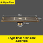 Euro Antique Brass Art Carved Floor Drain Marie Antonette Antique 8030F-T 