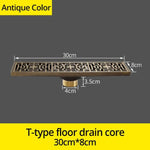 Euro Antique Brass Art Carved Floor Drain Marie Antonette Antique 8031F-T 