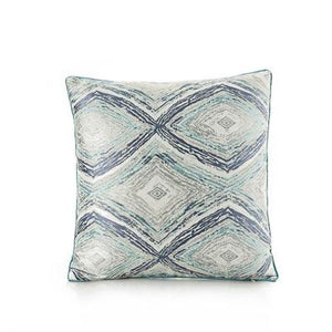 50x30/45x45cm luxury blue grey jacquard pillowcase cushion cover decorative sofa abstract geometric throw pillow cover backrest marie antonette M45x45cm 