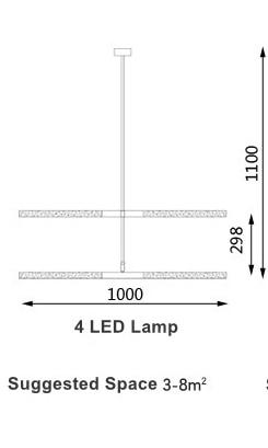 Branche de Tube LED Light marie antonette 4 LED Lamp Frosted Glass Warm White LED 1.5w