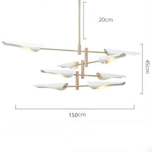 Wind Chandelier Marie Antonette 8 Lights White shade 