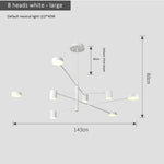 Observateur Chandelier Marie Antonette 8 Lights White Large 