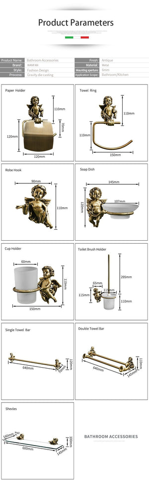 Angelica Bathroom Accessories Marie Antonette 