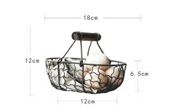 Farmhouse Basket Marie Antonette Black 