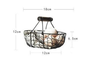 Farmhouse Basket Marie Antonette Black 