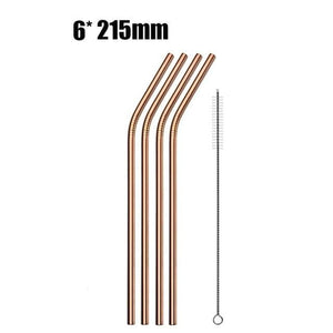 Eco Stainless Steel Straw Marie Antonette rose gold B 