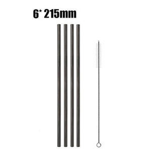 Eco Stainless Steel Straw Marie Antonette black C 