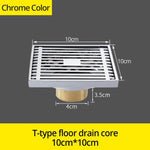 Gates Shower Floor Drain Marie Antonette Chrome 811521L-T 