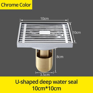 Gates Shower Floor Drain Marie Antonette Chrome 811521L-U 