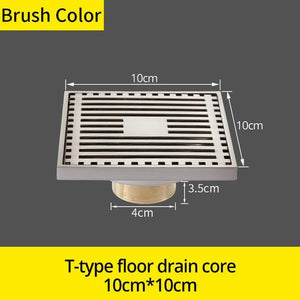 Gates Shower Floor Drain Marie Antonette Brush 811521SN-T 