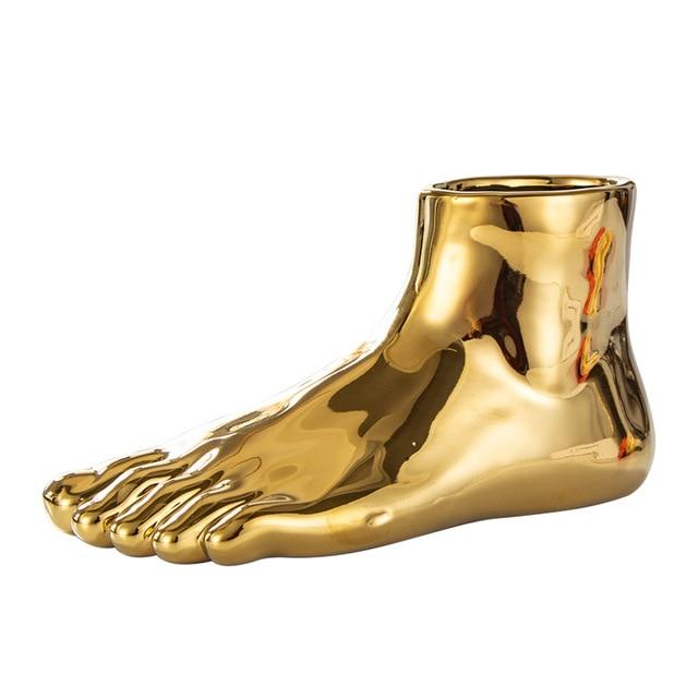 2PCS/Set Sculptural Nordic Vase Foot Ornaments Marie Antonette Gold 1 Pcs 