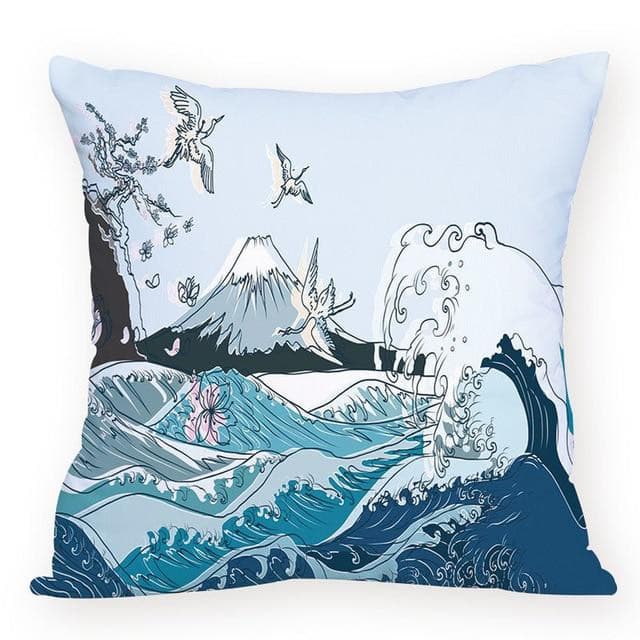 Colorful Crane Bird Cushion Cover Marie Antonette soft 45-45cm L875 L875-4 