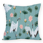 Colorful Crane Bird Cushion Cover Marie Antonette soft 45-45cm L875 L875-8 