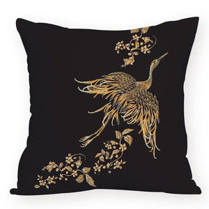 Colorful Crane Bird Cushion Cover Marie Antonette soft 45-45cm L875 L875-15 